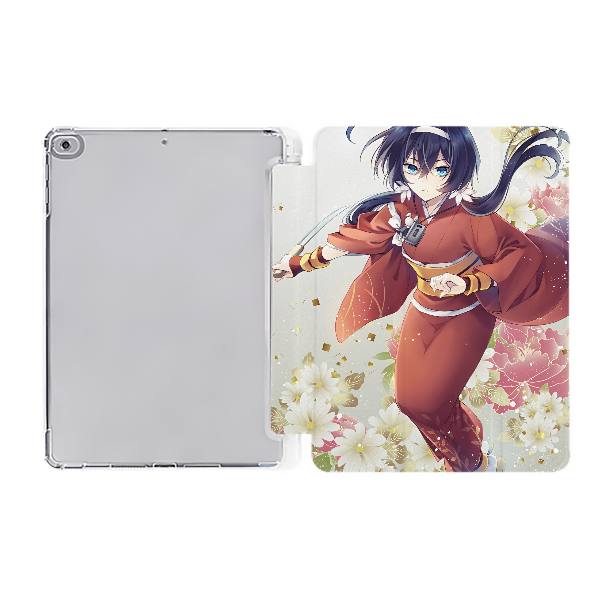 （画像用） 文豪ストレイドッグス Bungo Stray Dogs IPad ケース ペン収納付き 三つ折りスタンド PUレザー×シリコン 対応機種9.5/10.5/10.9インチ